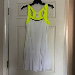 White and Bright Green Tennis/Golf Dress